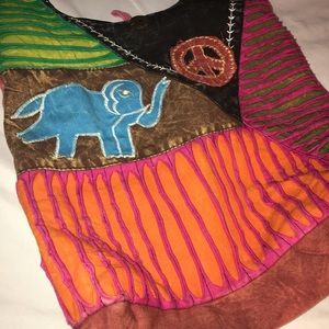 bags boho elephant cross